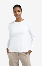 Load image into Gallery viewer, YAYA White Long Sleeve Tee with Cuff Detail