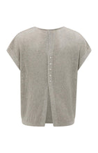 Load image into Gallery viewer, YAYA Sleeveless Knit Top with Button Back