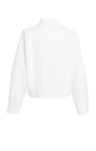 Load image into Gallery viewer, YAYA White Poplin Crop Shirt
