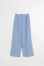 Load image into Gallery viewer, Indi and Cold Cobalt Gingham Trousers