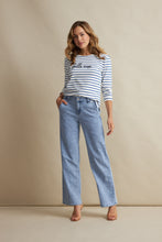 Load image into Gallery viewer, Red Button ‘Colette’ Bleach Wide Leg Jeans

