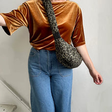 Load image into Gallery viewer, Sixton ‘Brixton’ Grey Leopard Sling Bag