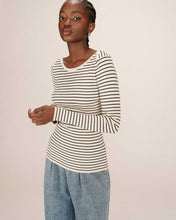 Load image into Gallery viewer, Grace and Mila ‘Samedi’ Boat Neck Stripe Tee