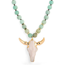 Load image into Gallery viewer, Amazonite Wildhorn Necklace