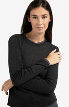 Load image into Gallery viewer, YAYA Long Sleeve Top with Suedine Trim