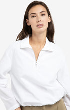 Load image into Gallery viewer, YAYA Blouson White Zipper Shirt.