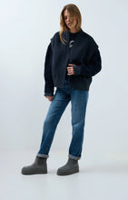 Load image into Gallery viewer, YAYA Oversized Body Warmer Black Melange