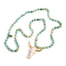 Load image into Gallery viewer, Amazonite Wildhorn Necklace