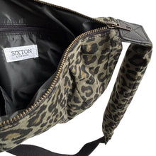 Load image into Gallery viewer, Sixton ‘Brixton’ Cross Body Sling Bag Leopard Grey