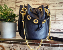 Load image into Gallery viewer, Leather Bucket Bag
