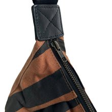 Load image into Gallery viewer, Sixton Cross Body Sling Bag Brown/Black Stripe
