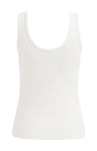 Load image into Gallery viewer, YAYA  Ribbed Vest with Scalloped Edge

