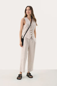 Part Two ‘Nadhia’ Linen Waistcoat