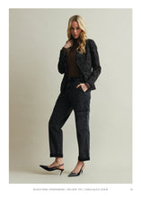 Load image into Gallery viewer, Red Button Cargo Black Denim
