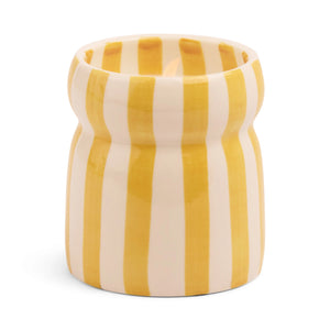 Paddywax Cabana Ochre Striped Candle - Gold Coast