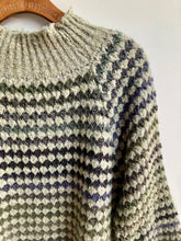 Load image into Gallery viewer, Funnel Neck Crochet Style Knit
