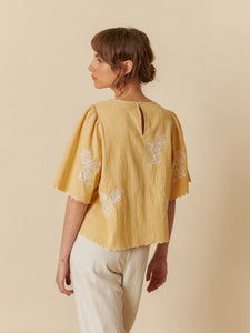 Indi and Cold Butterfly Sleeve Blouse