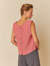 Load image into Gallery viewer, INDI and Cold Window Pane Check Crop Top
