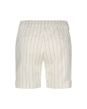 Load image into Gallery viewer, Red Button Linen Stripe Shorts
