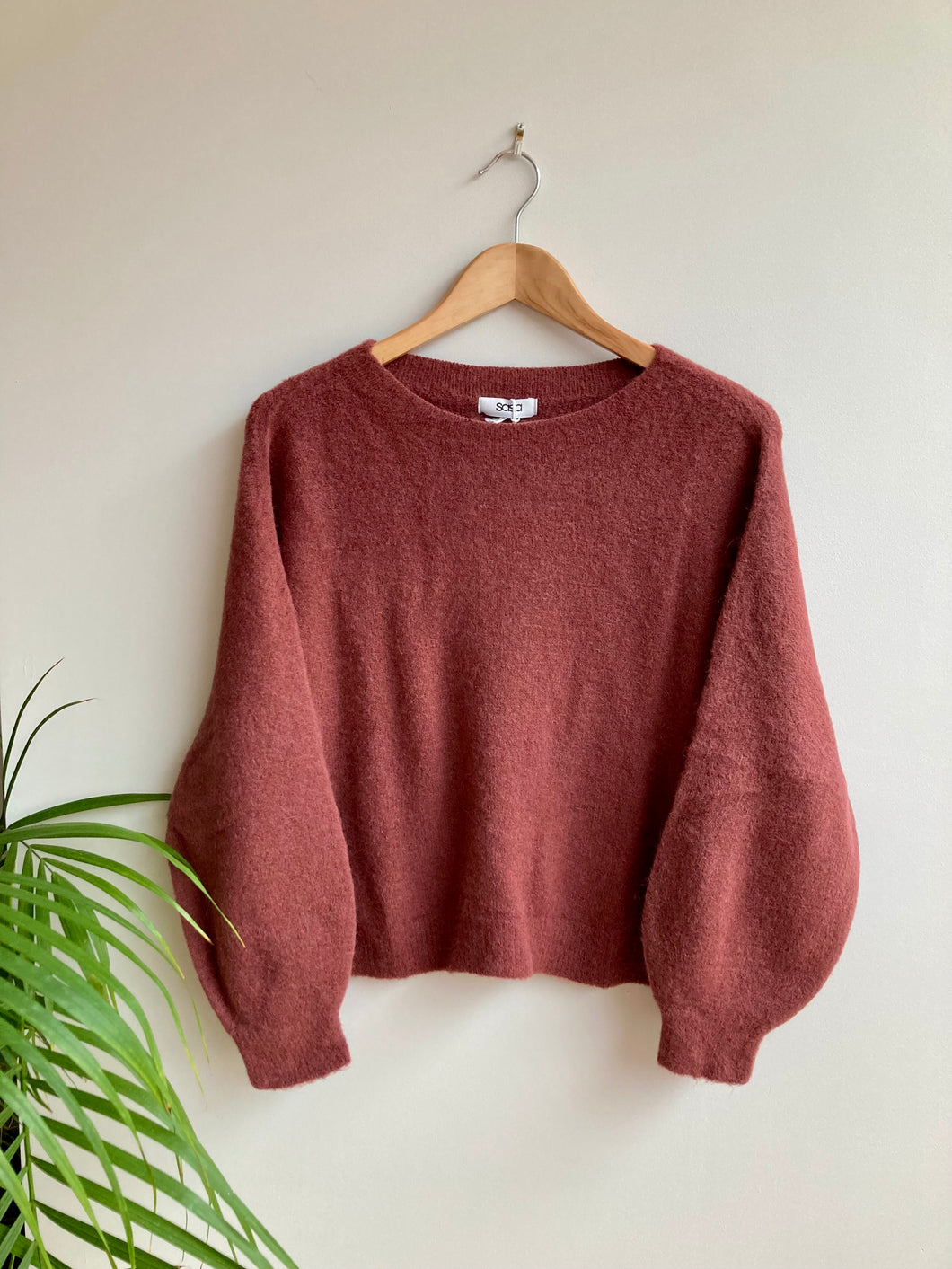 Alpaca Blend Boat Neck Jumper