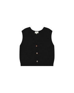Grace and Mila ‘Santa’ Knitted Vest Chocolate