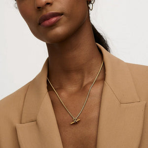 Orelia T-Bar Knot Necklace