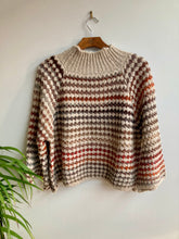 Load image into Gallery viewer, Funnel Neck Crochet Style Knit
