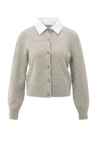 Load image into Gallery viewer, YAYA Cardigan with Faux Detachable Collar
