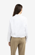 Load image into Gallery viewer, YAYA Blouson White Zipper Shirt.
