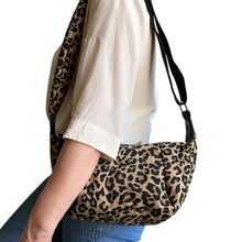 Load image into Gallery viewer, Sixton ‘Brixton’ Cross Body Sling Bag Leopard Sand.
