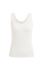 Load image into Gallery viewer, YAYA  Ribbed Vest with Scalloped Edge
