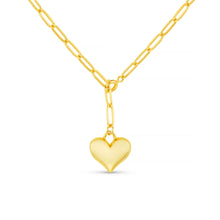 Load image into Gallery viewer, Orelia Dome Heart Charm Necklace
