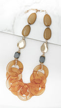 Load image into Gallery viewer, Envy Amber and Grey Necklace

