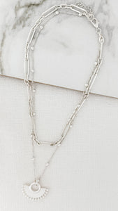 Envy Silver Layered Necklace