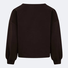 Load image into Gallery viewer, Red Button ‘Skyler’ Scuba Sweatshirt Espresso Brown
