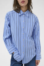 Load image into Gallery viewer, Part Two ‘Anabella’ Blue Stripe Shirt

