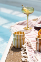 Load image into Gallery viewer, Paddywax Cabana Ochre Striped Candle - Gold Coast
