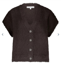 Load image into Gallery viewer, Red Button Sleeveless ‘Fuzzy’ Vest

