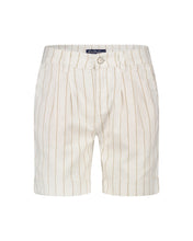 Load image into Gallery viewer, Red Button Linen Stripe Shorts
