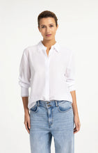 Load image into Gallery viewer, YAYA White Blouse with Collar and Cuff Detail
