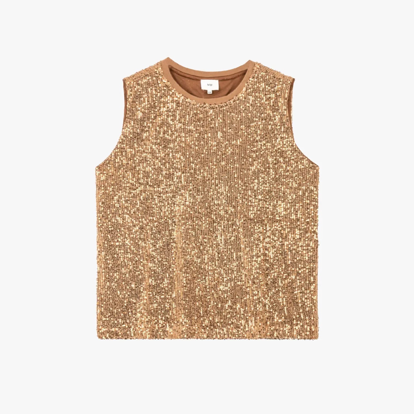 Bronze sequin top shop