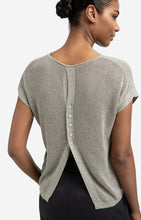 Load image into Gallery viewer, YAYA Sleeveless Knit Top with Button Back
