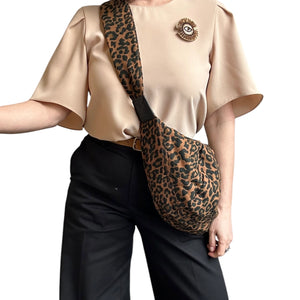 Sixton ‘Brixton’ Cross Body Sling Bag Leopard