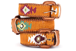 Hand Woven Leather Belts From Guatemala