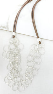 Envy Multi Silver Hoop Necklace