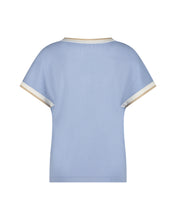 Load image into Gallery viewer, Red Button ‘Jerry’ V Neck Sweater Tee.
