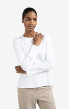 Load image into Gallery viewer, YAYA White Long Sleeve Tee with Cuff Detail
