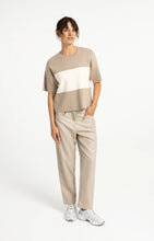 Load image into Gallery viewer, Knitted Block Stripe Short Sleeve Knit
