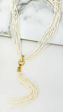 Load image into Gallery viewer, Envy White Beaded Multi Strand Necklace
