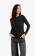 Load image into Gallery viewer, YAYA Long Sleeve Top with Suedine Trim
